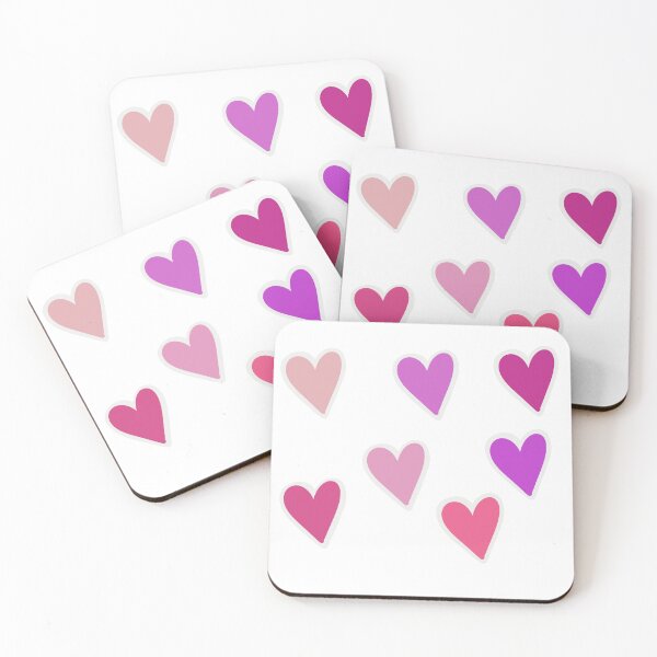 Item preview, Pink heart sticker pack designed and sold by polpetta..