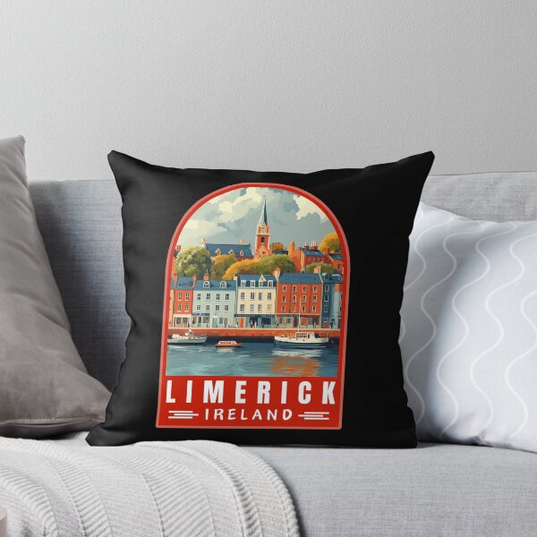 Item preview, Limerick in Ireland Retro Travel Art Emblem designed and sold by MaateoDesign.