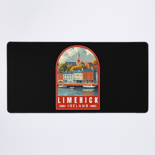 Item preview, Limerick in Ireland Retro Travel Art Emblem designed and sold by MaateoDesign.