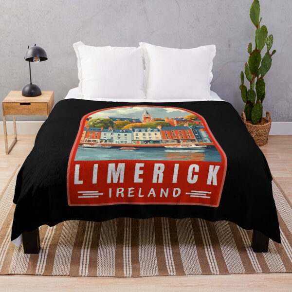 Item preview, Limerick in Ireland Retro Travel Art Emblem designed and sold by MaateoDesign.