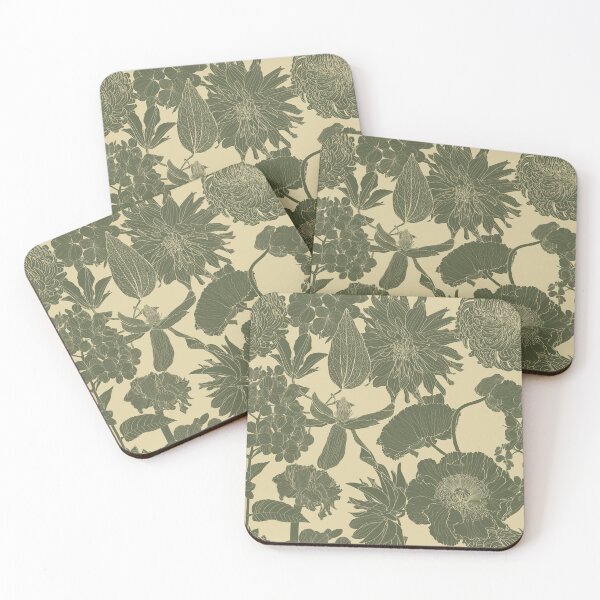 Item preview, Elegant seamless pattern with hand drawn line garden flowers. designed and sold by MatyKotiv.