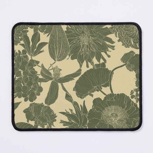 Item preview, Elegant seamless pattern with hand drawn line garden flowers. designed and sold by MatyKotiv.