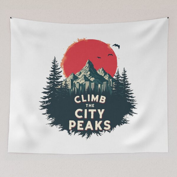 Item preview, Climb The City Peaks – Mountaineer Adventures Await designed and sold by Blok45.