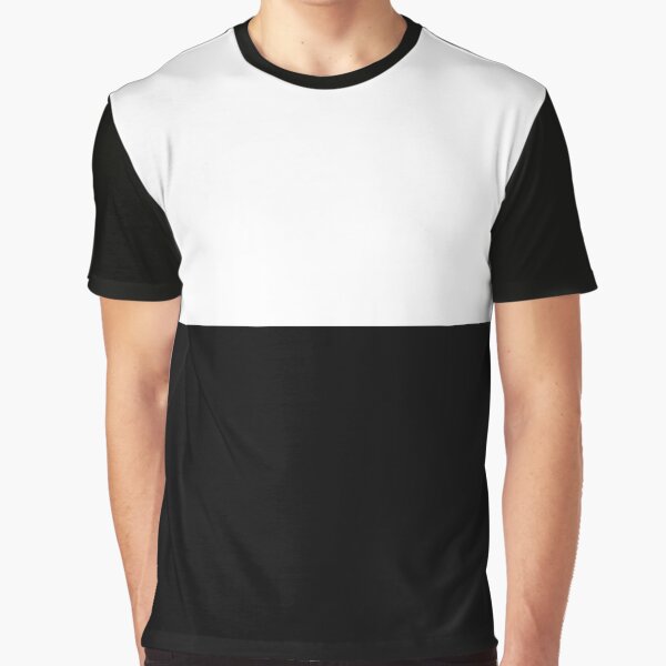 Half White Half Black T Shirt By Bainermarket Redbubble