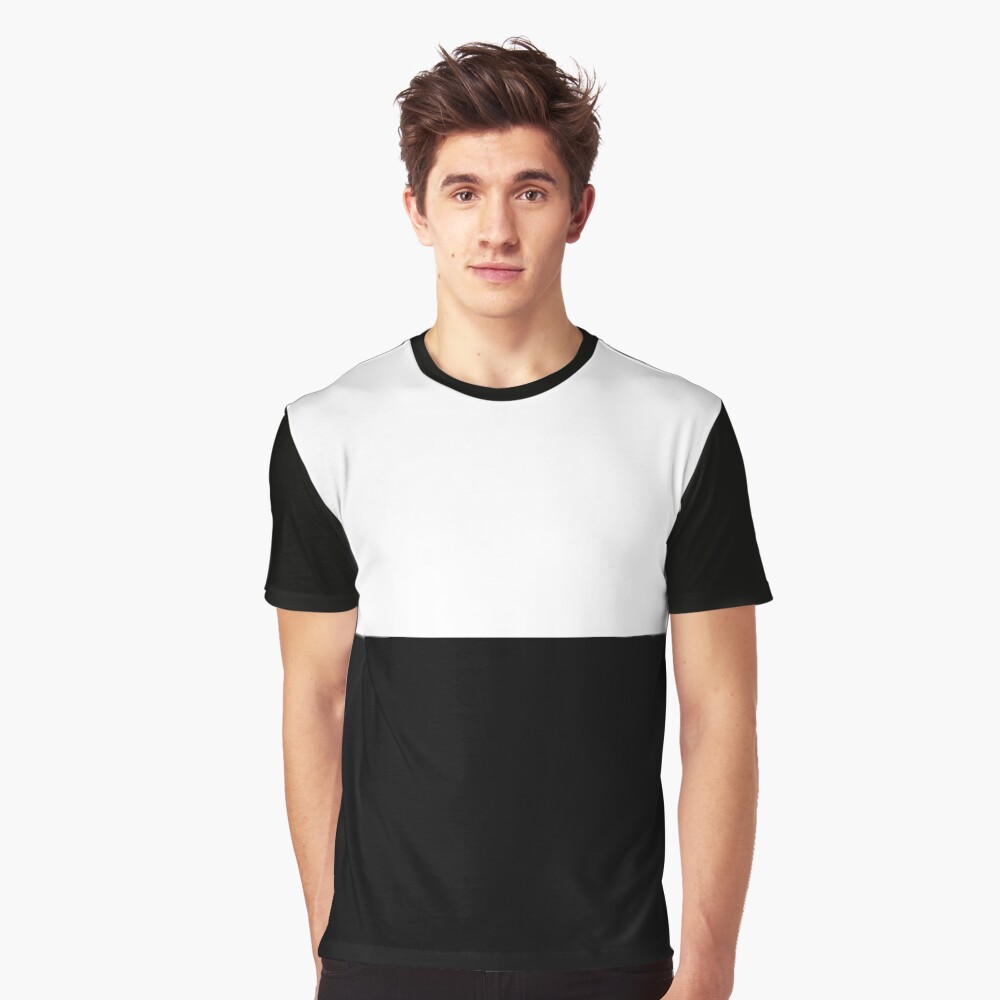 "Half white half black" Tshirt by bainermarket Redbubble