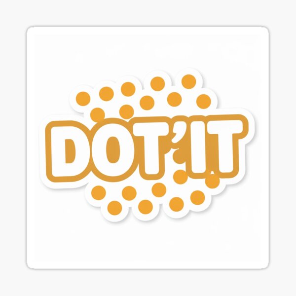 Artikel-Vorschau von DOT'IT-Aufkleber, designt und verkauft von dot-service.