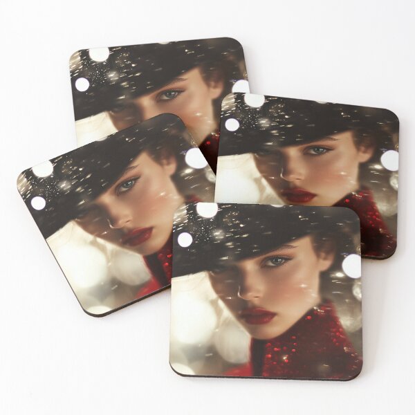 Item preview, Mysterious woman in red and black hat designed and sold by ArtSE46.
