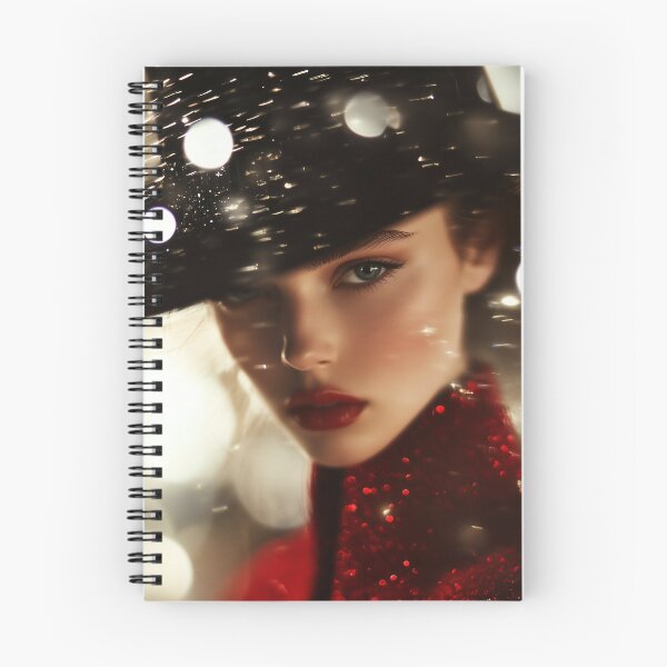 Item preview, Mysterious woman in red and black hat designed and sold by ArtSE46.