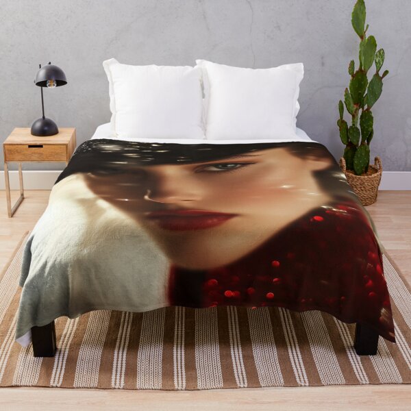 Item preview, Mysterious woman in red and black hat designed and sold by ArtSE46.