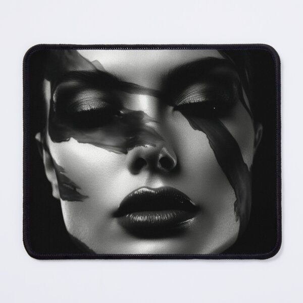 Item preview, high contrast black and white portrait of a woman designed and sold by ArtSE46.