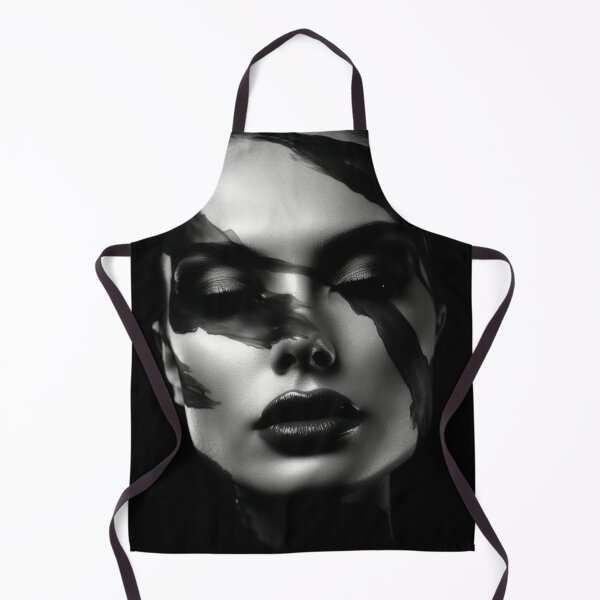 Item preview, high contrast black and white portrait of a woman designed and sold by ArtSE46.