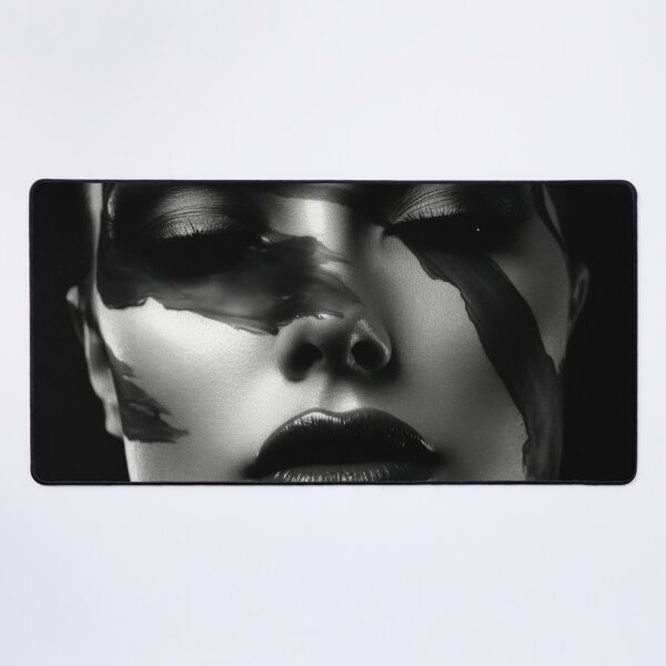 Item preview, high contrast black and white portrait of a woman designed and sold by ArtSE46.