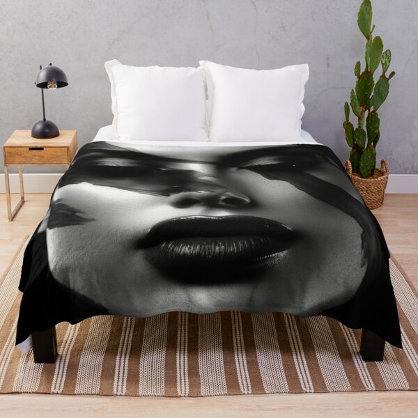 Item preview, high contrast black and white portrait of a woman designed and sold by ArtSE46.