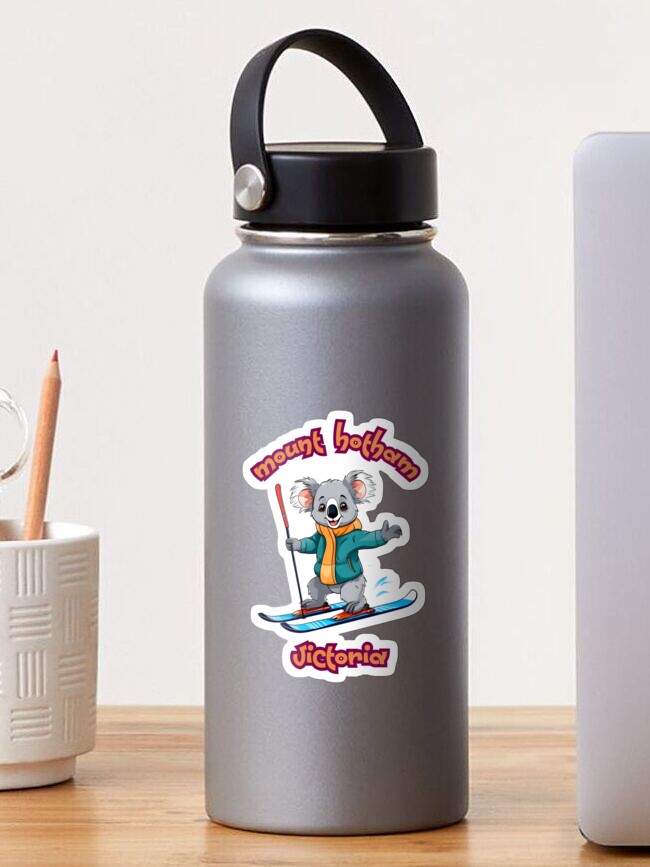 Thumbnail 1 of 3, Sticker, Mount Hotham koala skier designed and sold by sydney-syder.