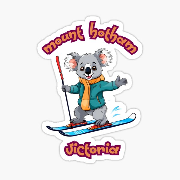 Item preview, Mount Hotham koala skier designed and sold by sydney-syder.