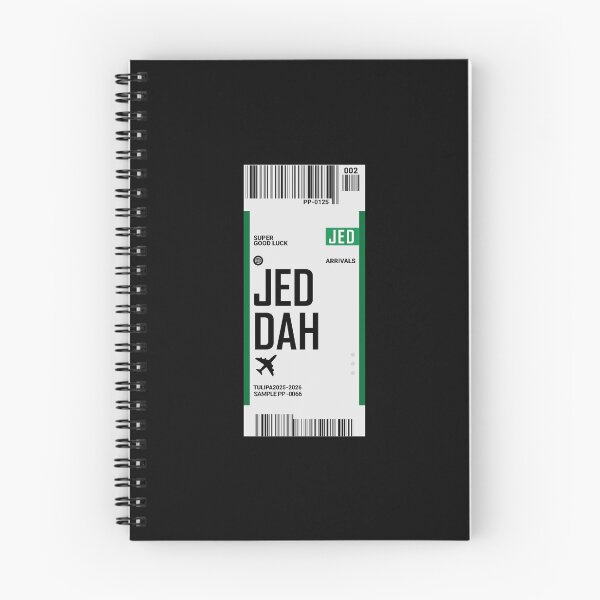 Item preview, Jeddah Boarding Pass Saudi Arabia Travel Ticket Sticker designed and sold by TulipaGraphics.