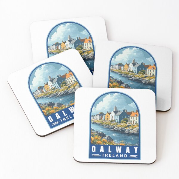 Item preview, Galway in Ireland Retro Travel Art Landscape designed and sold by MaateoDesign.