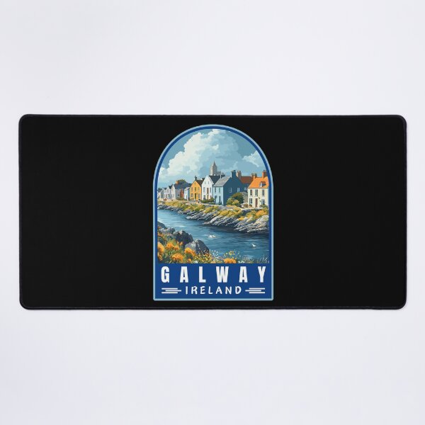 Item preview, Galway in Ireland Retro Travel Art Landscape designed and sold by MaateoDesign.
