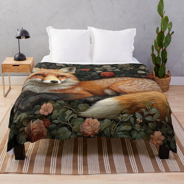 Item preview, William Morris Rustic Forest Fox designed and sold by ArtHouseNiklas.