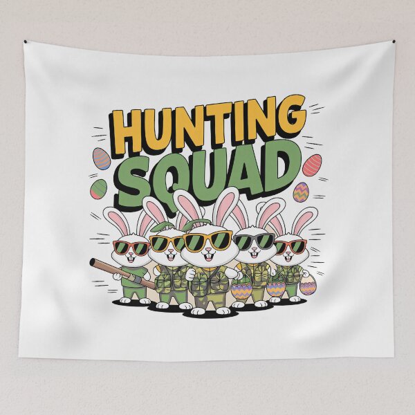 Item preview, "Hunting Squad - Cool Easter Bunny Team designed and sold by venavar.