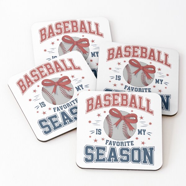 Item preview, Festive Baseball-Themed Illustration with Bold Typography and Ribbon-Adorned Ball designed and sold by Snifferius.