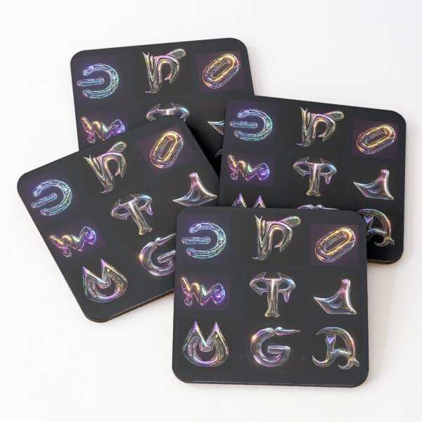 Item preview, Neon Glyphs designed and sold by Bearabilia.