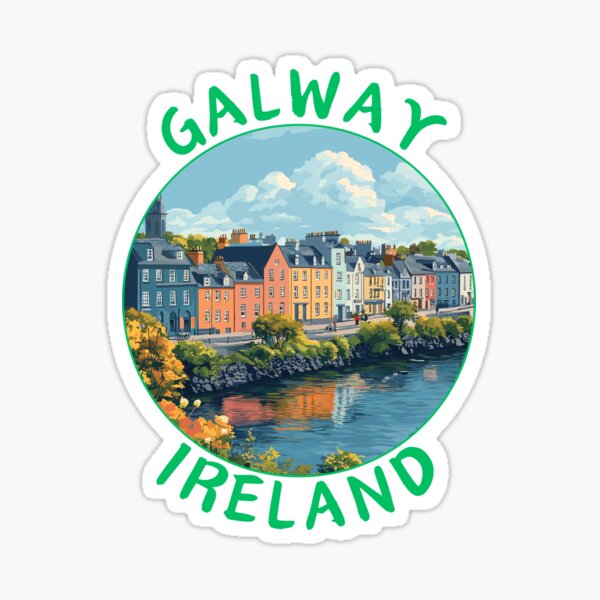 Item preview, Galway in Ireland Vintage Art Landscape designed and sold by MaateoDesign.