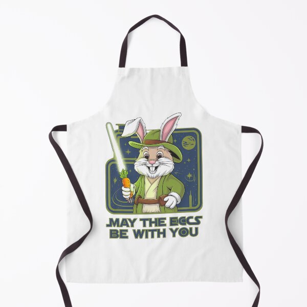 Item preview, "May the Eggs Be With You - Funny Easter Bunny Jedi,"Star Wars Easter Bunny", "Funny Sci-Fi Easter designed and sold by venavar.