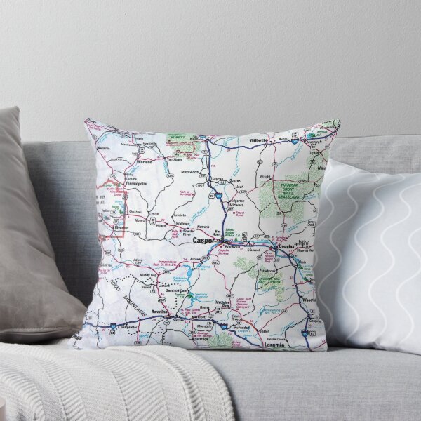 Item preview, Wyoming Roadmap designed and sold by Havocgirl.