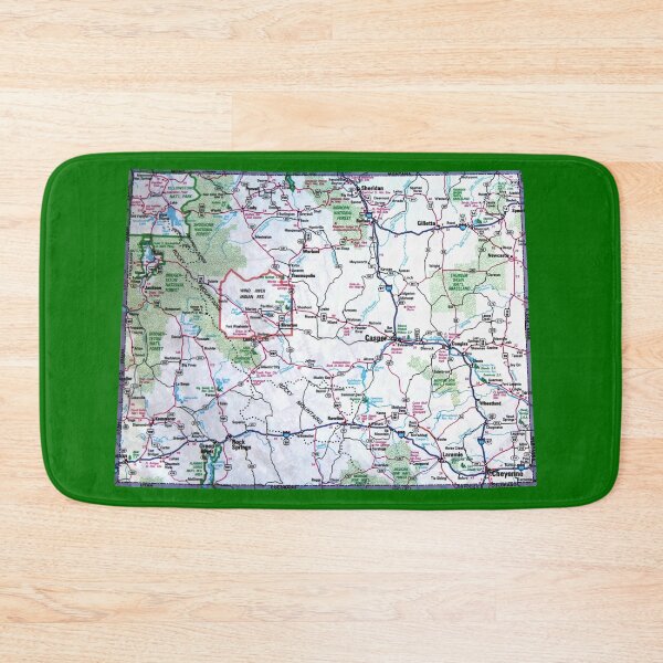 Item preview, Wyoming Roadmap designed and sold by Havocgirl.