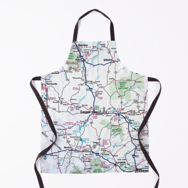 Item preview, Wyoming Roadmap designed and sold by Havocgirl.