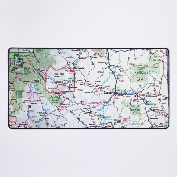 Item preview, Wyoming Roadmap designed and sold by Havocgirl.