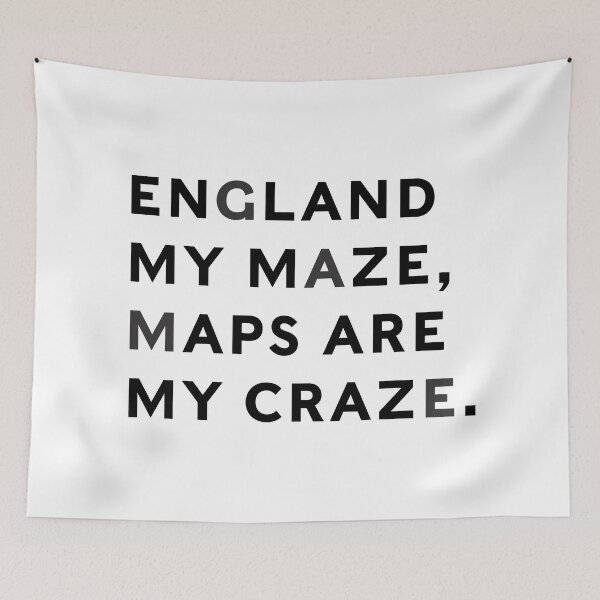 Item preview, England My Maze, Maps Are My Craze designed and sold by colourfind.