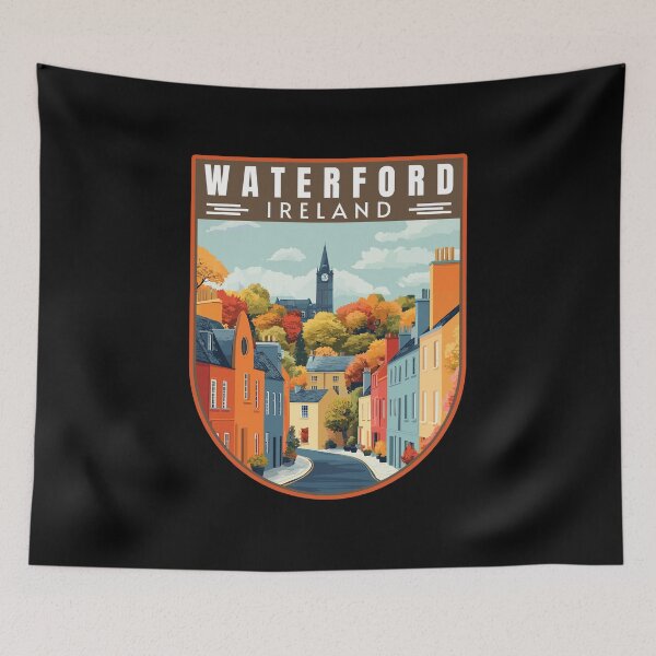 Item preview, Waterford Ireland Vintage Travel Art Emblem designed and sold by MaateoDesign.