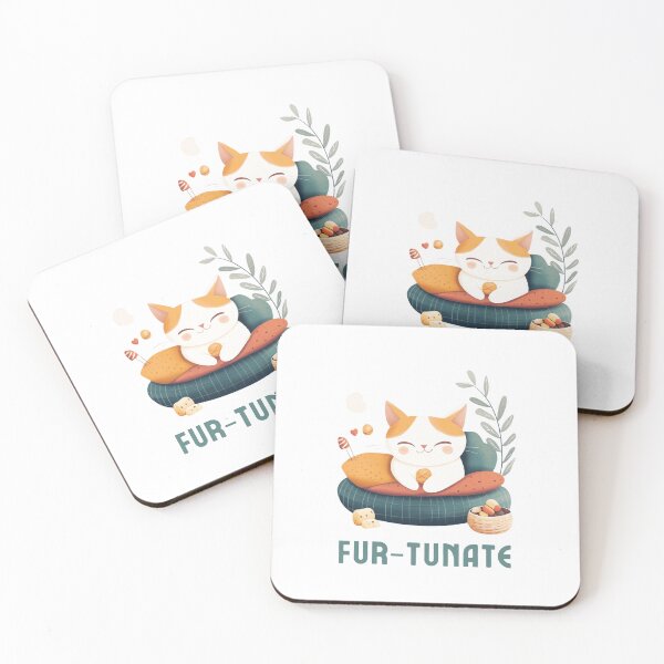 Item preview, Fortunate Cat Design - Lucky Cat Illustration for Cat Lovers designed and sold by anettfaye.