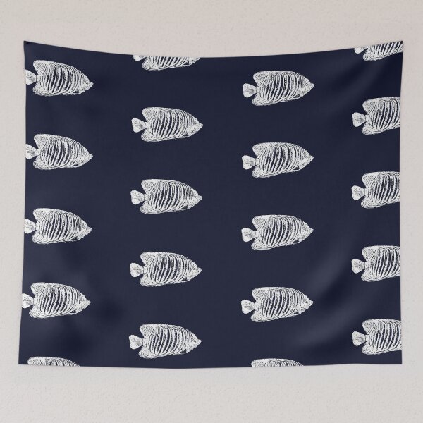 Item preview, Regal Angelfish White Design  designed and sold by designsasstultd.