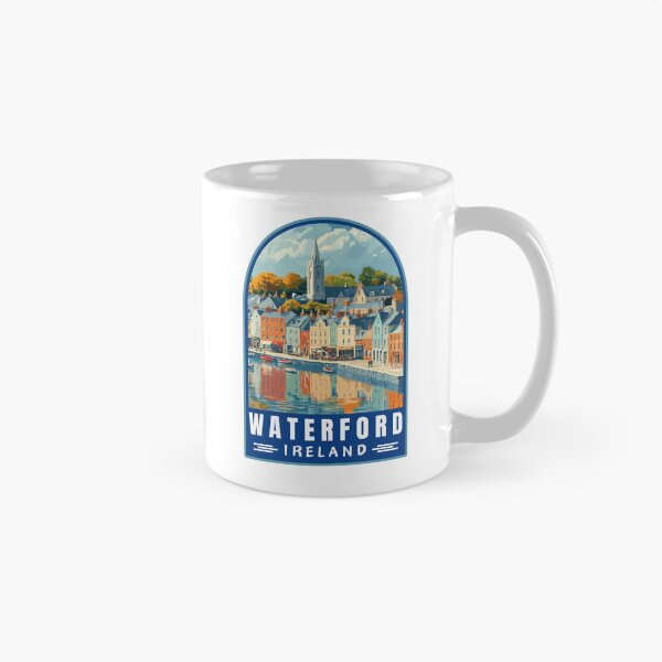 Item preview, Waterford in Ireland Retro Travel Art Landscape designed and sold by MaateoDesign.