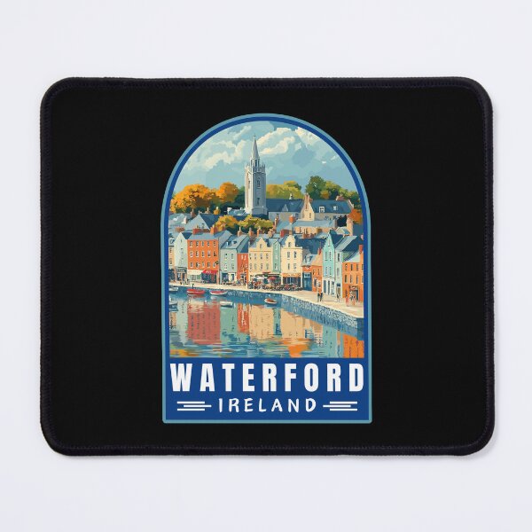 Item preview, Waterford in Ireland Retro Travel Art Landscape designed and sold by MaateoDesign.