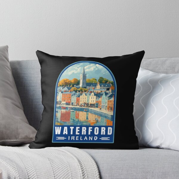 Item preview, Waterford in Ireland Retro Travel Art Landscape designed and sold by MaateoDesign.