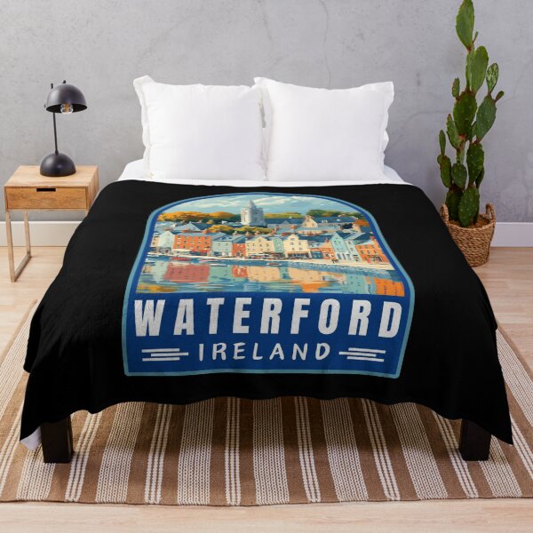 Item preview, Waterford in Ireland Retro Travel Art Landscape designed and sold by MaateoDesign.