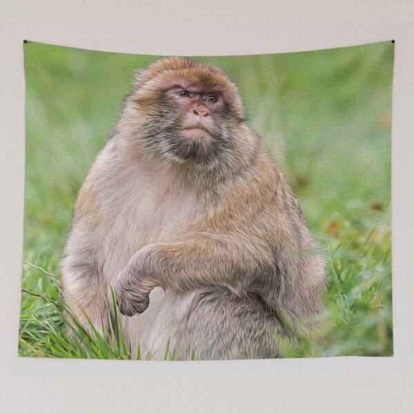 Item preview, Barbary Macaque: Painted Effect designed and sold by David Patterson.