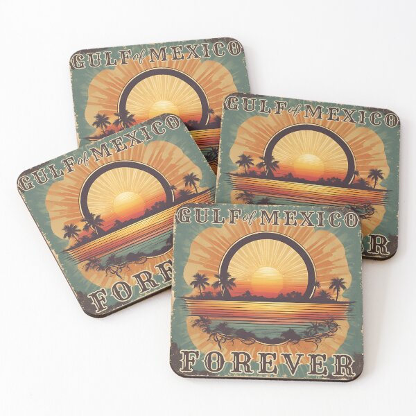 Item preview, Gulf of Mexico Forever Retro Vintage Sunset designed and sold by gillys.