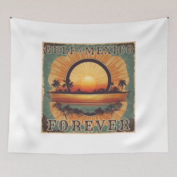 Item preview, Gulf of Mexico Forever Retro Vintage Sunset designed and sold by gillys.