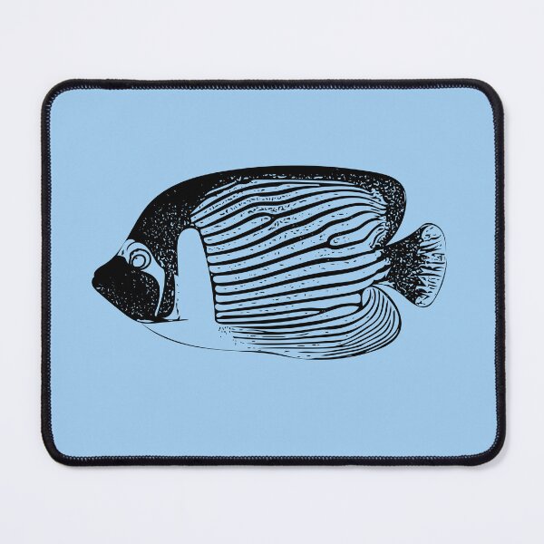 Item preview, Adult Emperor Angelfish Black Design designed and sold by designsasstultd.