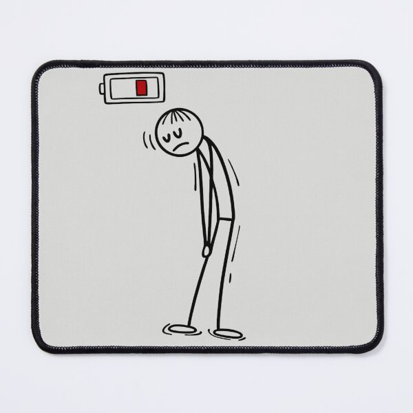 Item preview, Stickman Low Battery designed and sold by SignumShop.