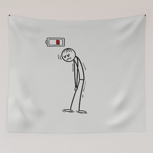 Item preview, Stickman Low Battery designed and sold by SignumShop.