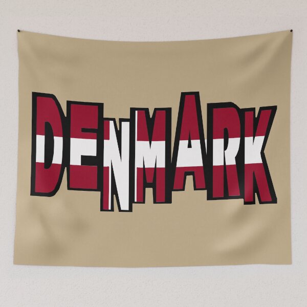 Item preview, Denmark Font with Danish Flag designed and sold by Havocgirl.
