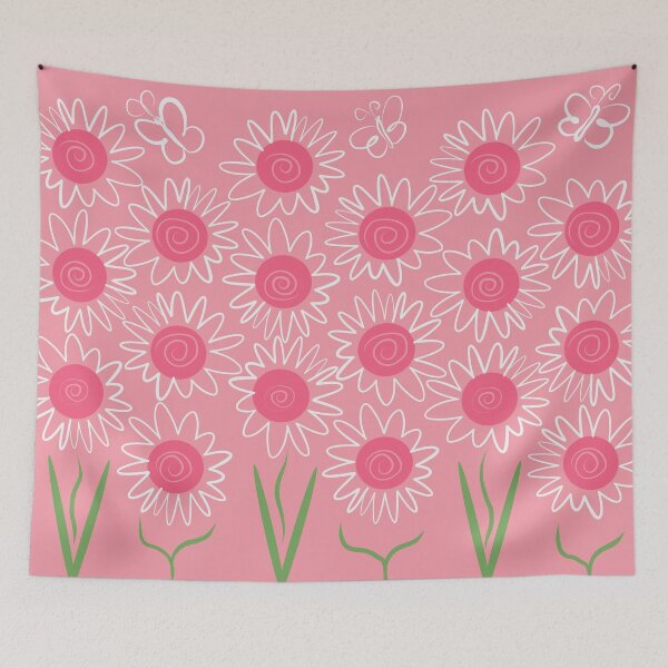 Item preview, Pink flovers designed and sold by ArtKseniia.