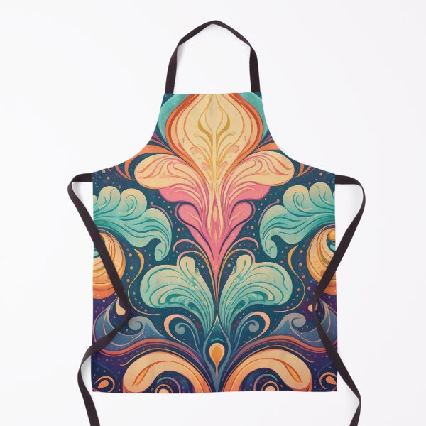 Artikelvorschau, Abstraktes Blumenmuster im Mid-Century Modern-Stil – Kräftige Farben und detaillierte Kunstwerke entworfen und verkauft von Teemaniac.