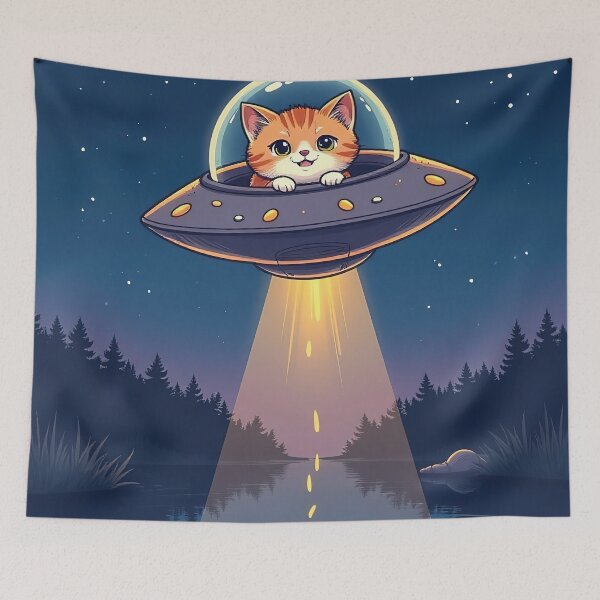 Item preview, UFO Cat: Cosmic Fishing Adventure designed and sold by RK - Shop.